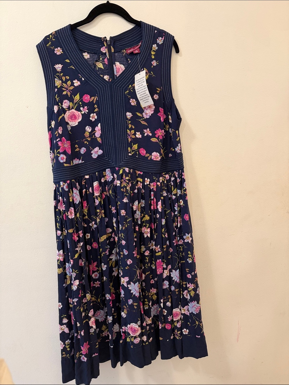 Jessica London Navy Floral Sleeveless woman Dress